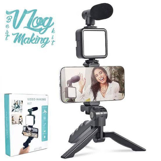 Ay-49 Video Making Kit Mobile Vlogging Tripod